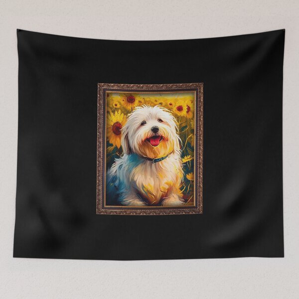 Item preview, Coton de Tulear Sunflower Painting Adorable Dog designed and sold by rafaeltto.