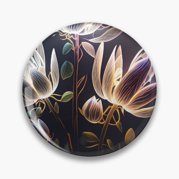 Item preview, flowers with Luminous Lights black background, led backlight artphotos 05 designed and sold by jetaiart.