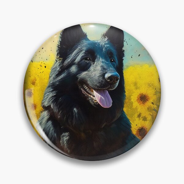 Item preview, Croatian Sheepdog Sunflower Painting Adorable Dog designed and sold by rafaeltto.