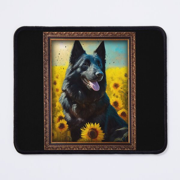 Item preview, Croatian Sheepdog Sunflower Painting Adorable Dog designed and sold by rafaeltto.