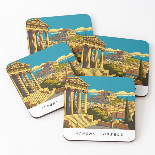 Item preview, Athens Pixel Art Retro designed and sold by PixelAirlines.