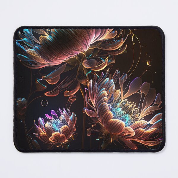 Item preview, flowers with Luminous Lights black background, led backlight artphotos 07 designed and sold by jetaiart.