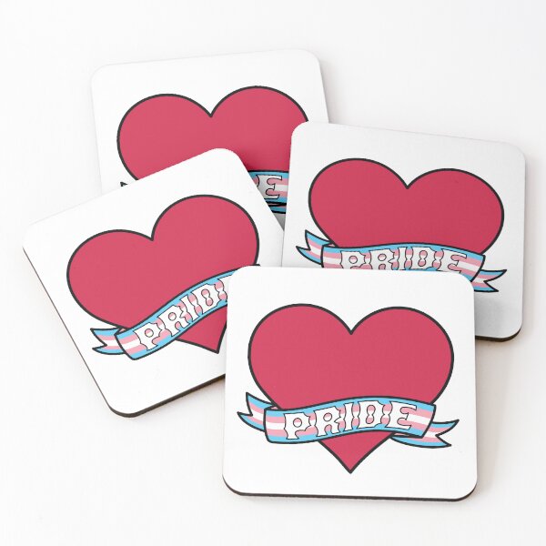 Item preview, Trans Pride Heart Banner designed and sold by ArtliciousHUMAN.