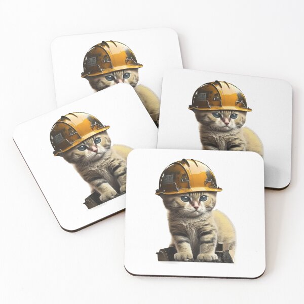 Item preview, Cute Cat with Hard Hat designed and sold by Your Favorite Store.