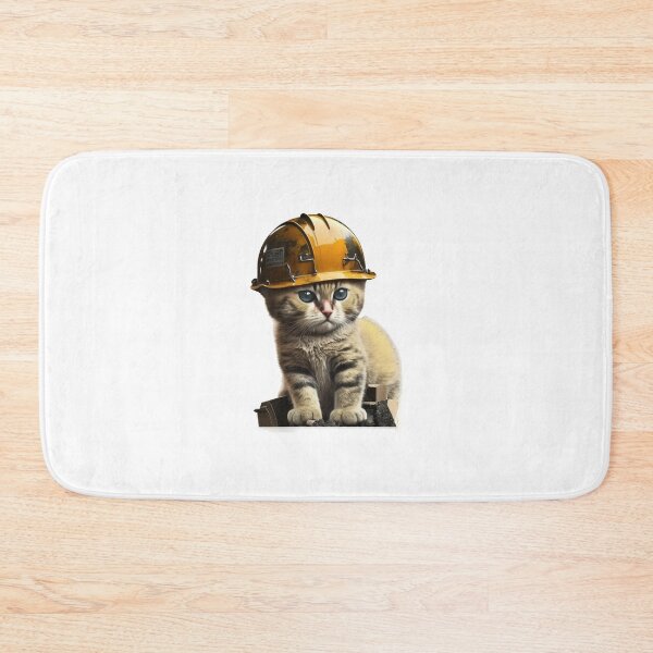 Item preview, Cute Cat with Hard Hat designed and sold by Your Favorite Store.