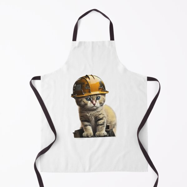 Item preview, Cute Cat with Hard Hat designed and sold by yourfavoritestore.