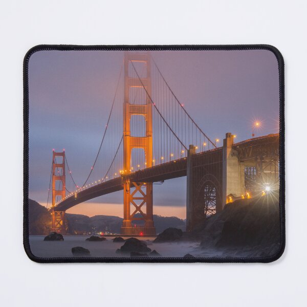 Item preview, The Golden Gate Bridge with Foggy Skies via Baker Beach designed and sold by yhelfman.