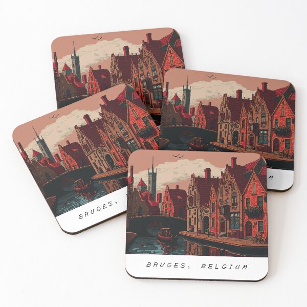 Item preview, Bruges Pixel Art Retro designed and sold by PixelAirlines.