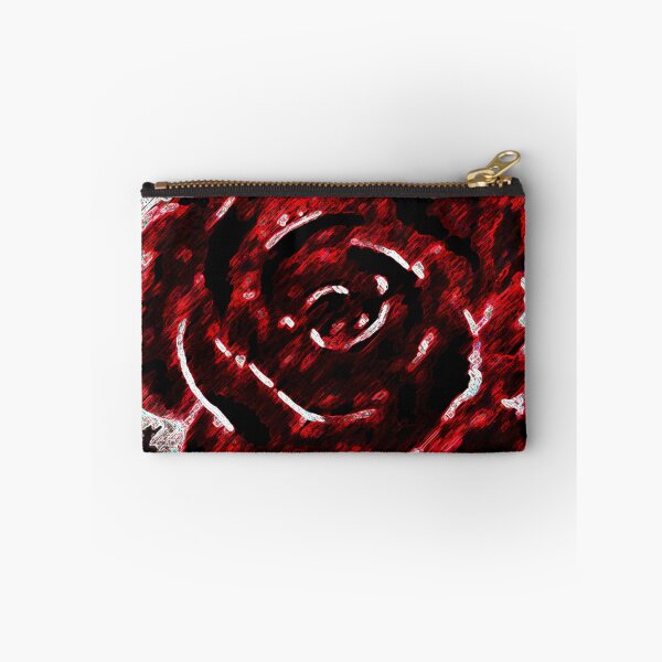 Item preview, Diseño digital de rosa roja abstracta de Veda Modern Distorted Flower designed and sold by kattakitty.