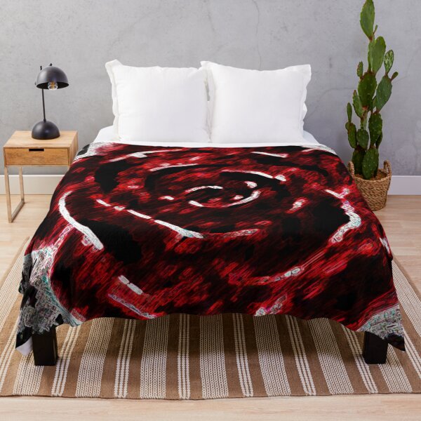 Artikelvorschau, Abstrakter roter Rosen-Digital-Entwurf durch Veda Modern Distorted Flower entworfen und verkauft von kattakitty.