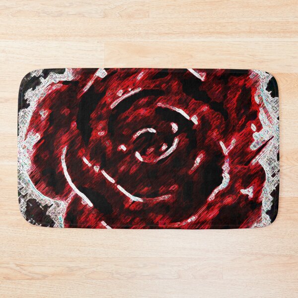 Item preview, Abstract Red Rose Digital Design by Veda Modern Distorted Flower designed and sold by kattakitty.