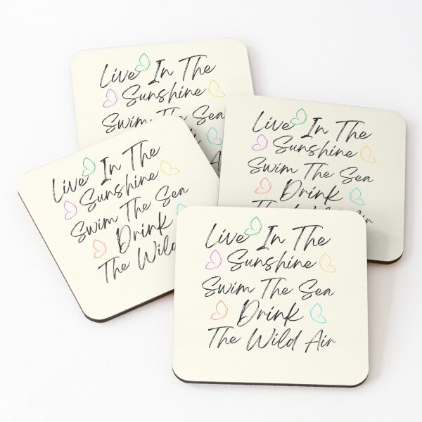 Item preview, live in the sunshine swim the sea drink the wild air  designed and sold by 4youwithlove2.