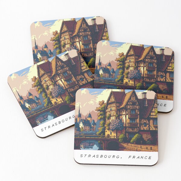 Item preview, Strasbourg Pixel Art Retro designed and sold by PixelAirlines.