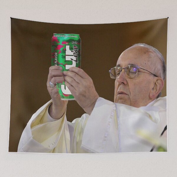 Item preview, The Pope Four Loko Print  designed and sold by warrendani.