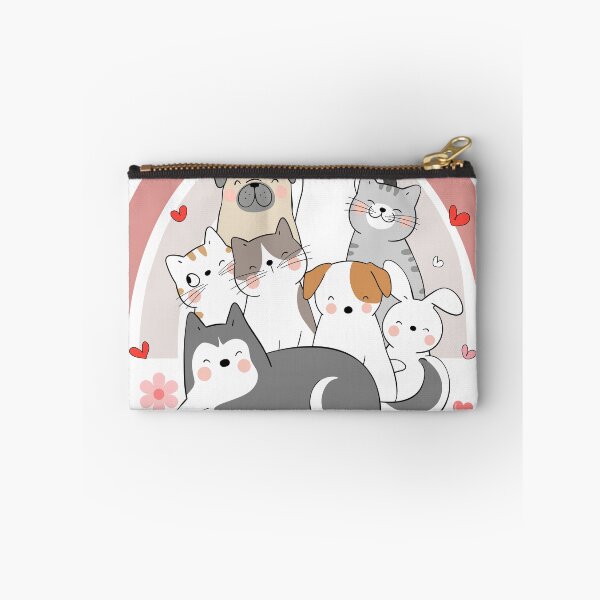 Artikelvorschau, Niedliche Tierkatzen und -hunde über dem Regenbogen. entworfen und verkauft von PattyStudio.