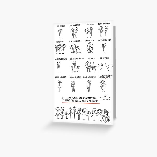 Women, choice empowers! Greeting Card