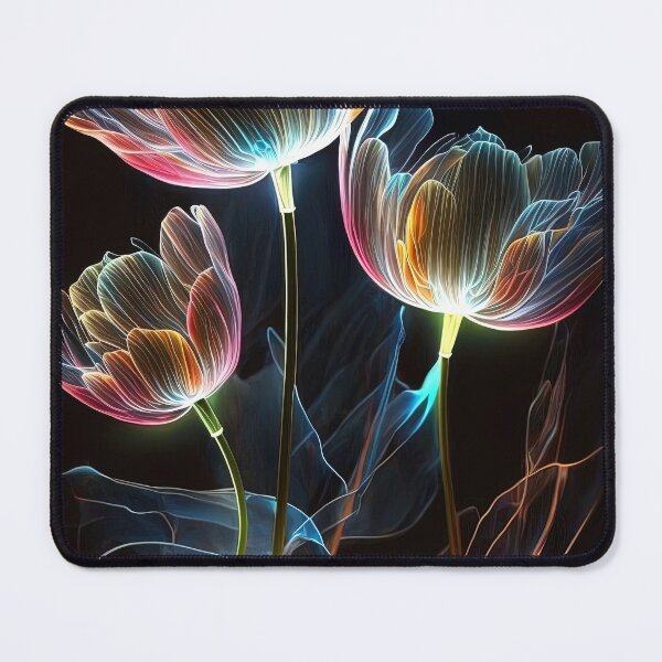 Item preview, flowers with Luminous Lights black background, led backlight artphotos 08 designed and sold by jetaiart.
