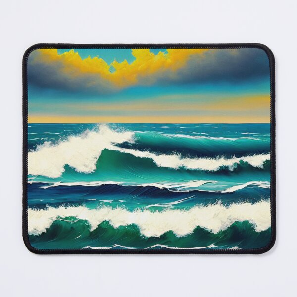 Item preview, Gentle vintage wavescape designed and sold by imagynationwork.
