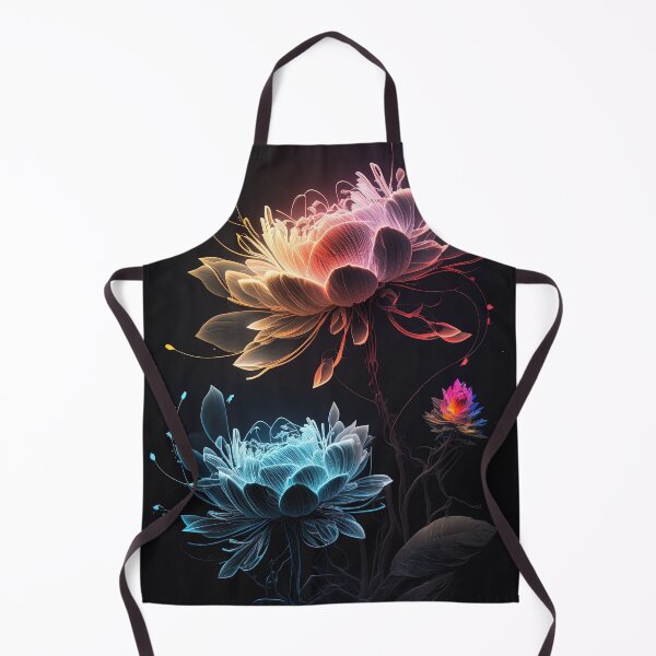 Item preview, flowers with Luminous Lights black background, led backlight artphotos 09 designed and sold by jetaiart.