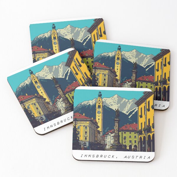Item preview, Innsbruck Pixel Art Retro designed and sold by PixelAirlines.
