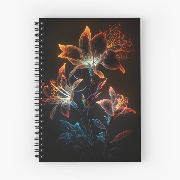 Item preview, flowers with Luminous Lights black background, led backlight artphotos 10 designed and sold by jetaiart.
