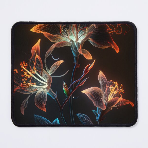 Artikelvorschau, flowers with Luminous Lights black background, led backlight artphotos 10 entworfen und verkauft von jetaiart.