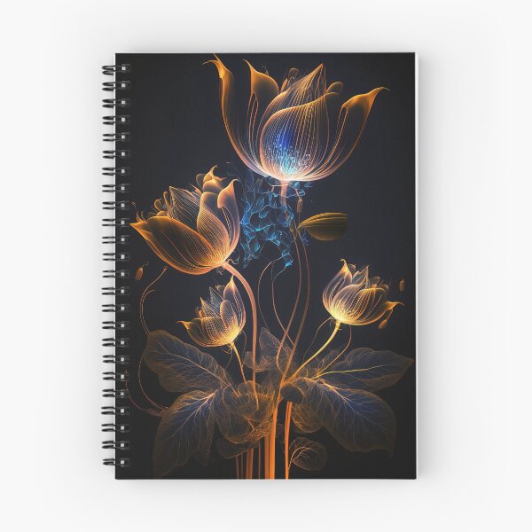 Item preview, flowers with Luminous Lights black background, led backlight artphotos 11 designed and sold by jetaiart.