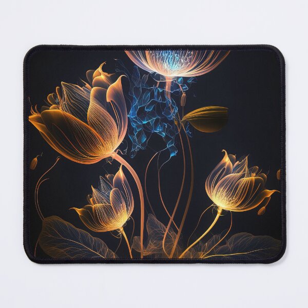 Item preview, flowers with Luminous Lights black background, led backlight artphotos 11 designed and sold by jetaiart.