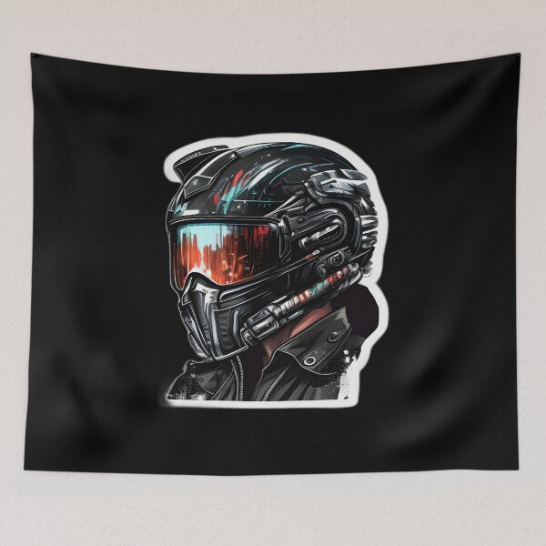Item preview, Cyberpunk Futuristic Helmet designed and sold by beluxe.