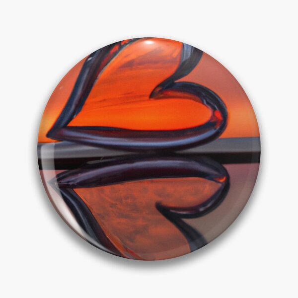 Item preview, Glass Heart on Mirror designed and sold by beyondexistence.