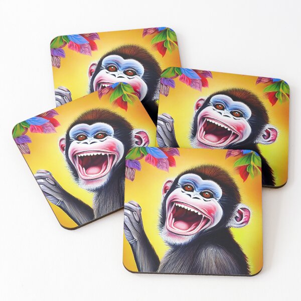 Item preview, Funny monkey laughing designed and sold by Yossi Aharon.