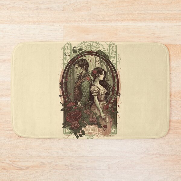 Item preview, Romeo and Juliet Among Roses designed and sold by ArtNouveauChic.