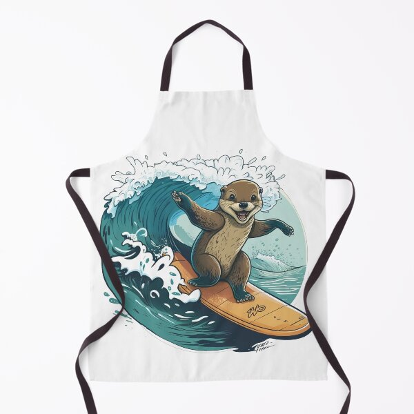 Item preview, Otter Surfing On The Beach designed and sold by Bruce Ferier.