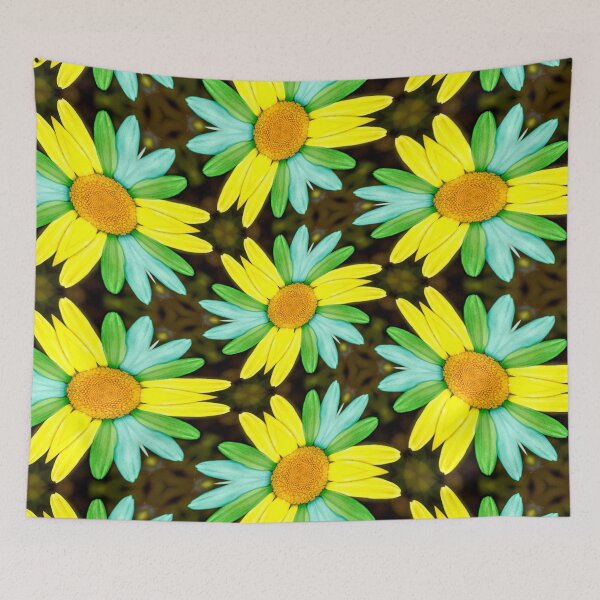 Item preview, Rainbow Colored Flower Pattern designed and sold by Patternflower.