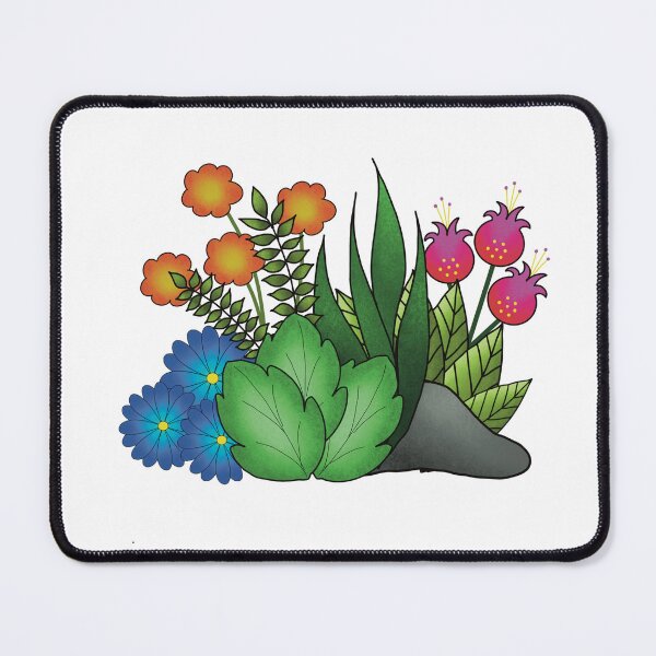 Item preview, Whimsical Garden Floral Doodle designed and sold by CritterandBloom.