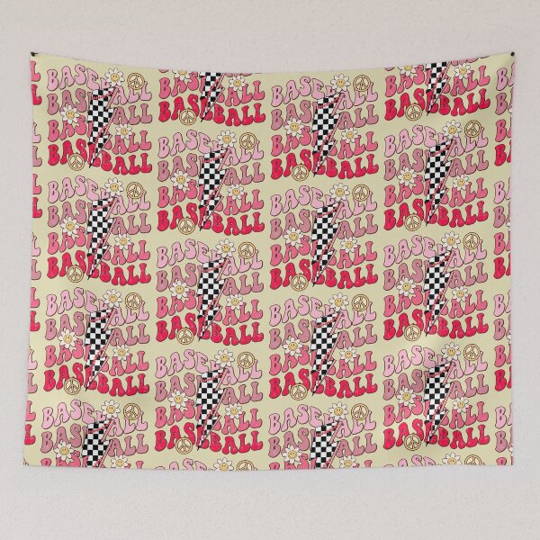 Item preview, Baseball Vibes Retro Groovy designed and sold by dalypdesign.