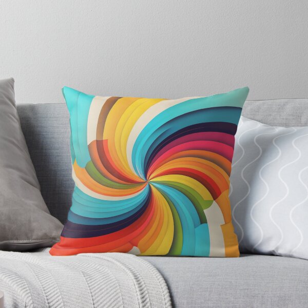 Artikel-Vorschau von Regenbogen-Strudel-abstrakte Retro-einfache Kunst, designt und verkauft von Print Punk ⭐⭐⭐⭐.