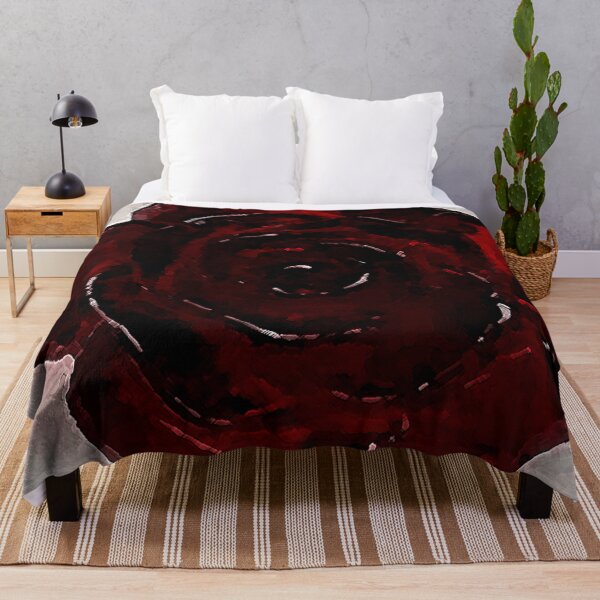 Artikelvorschau, Abstrakter Entwurf Aquarell-Effekt-roter Rosen-Digital durch Veda Modern Distorted Flower entworfen und verkauft von kattakitty.