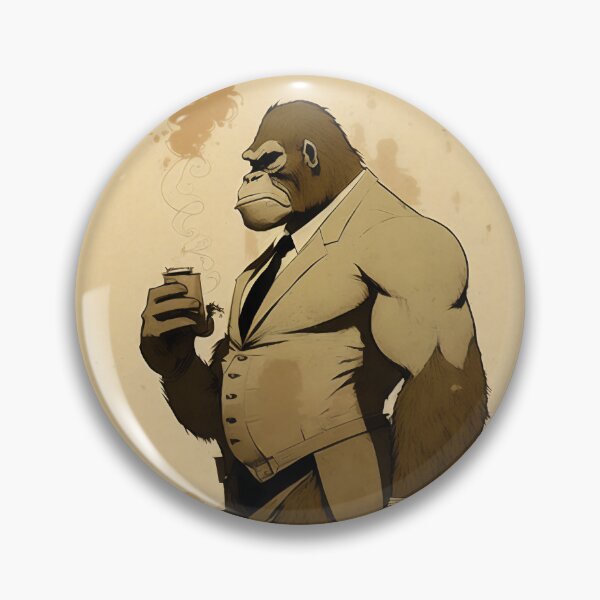 Item preview, Gorilla in a Suit | Fashion Sketch | Comic Illustration designed and sold by WalterWhatFace.