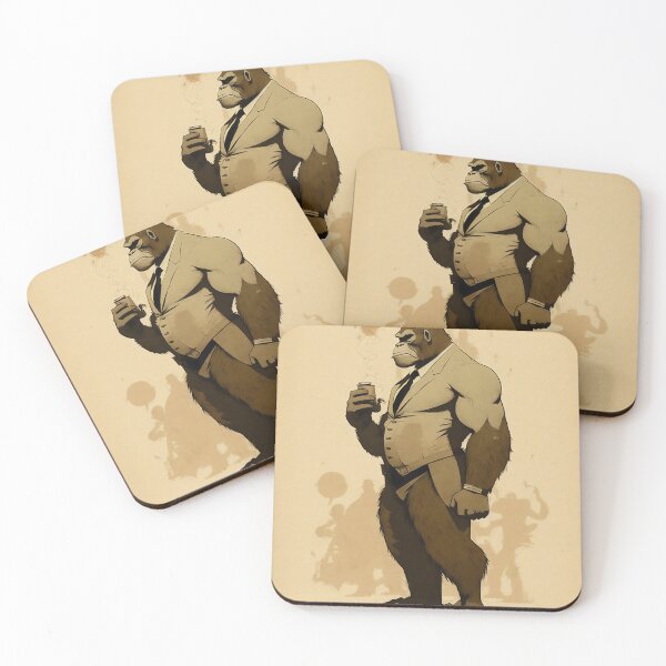 Item preview, Gorilla in a Suit | Fashion Sketch | Comic Illustration designed and sold by WalterWhatFace.