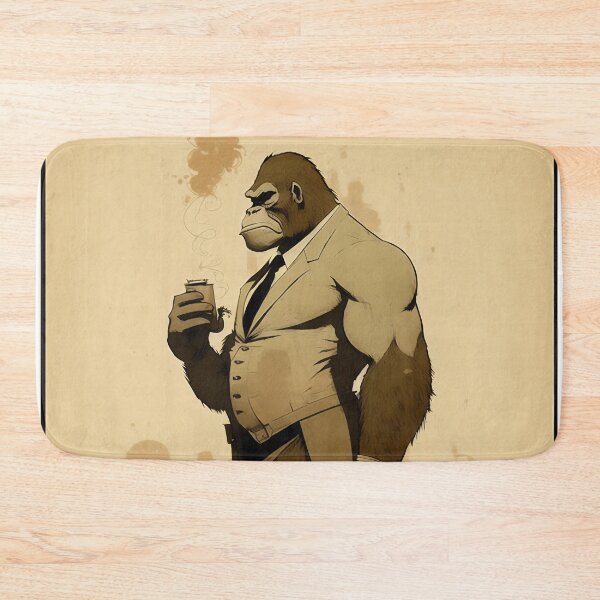 Item preview, Gorilla in a Suit | Fashion Sketch | Comic Illustration designed and sold by WalterWhatFace.
