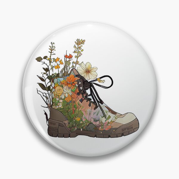 Artikelvorschau, Wanderschuhe und Wildblumen entworfen und verkauft von Just66.