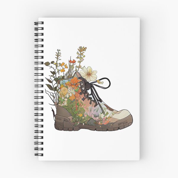 Item preview, Wild flower hiking boots designed and sold by Just66.