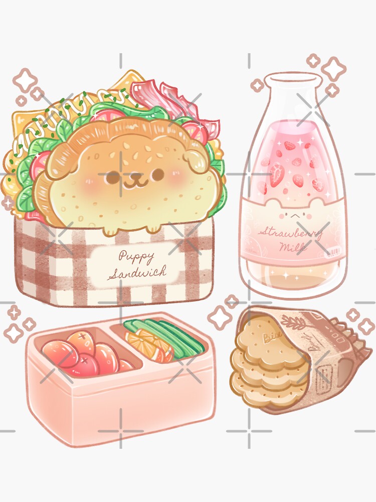 Doggy Meal - Cute Food - Sticker