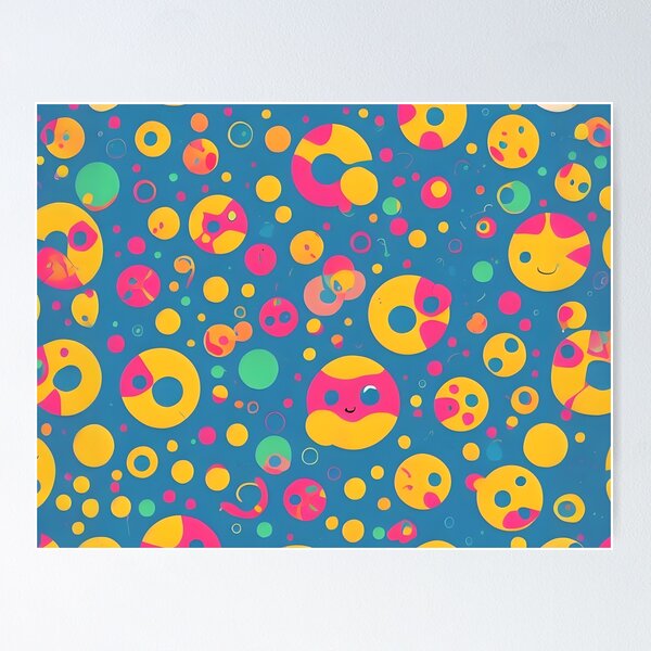 Item preview, A vibrant, abstract pattern of playful shapes and colors designed and sold by Rais002.