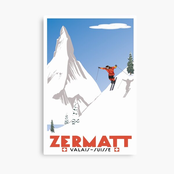 Vintage Ski Canvas Prints for Sale | Redbubble