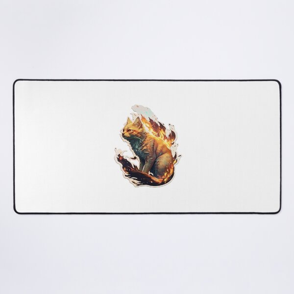 Item preview, Cat on fire sticker designed and sold by Blikenas.