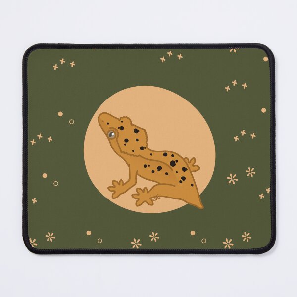 Item preview, Yellow Dalmatian Crested Gecko - Cute Crestie Original Illustration designed and sold by anacecilia.