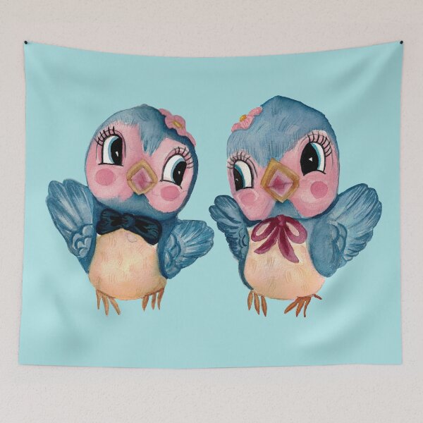 Item preview, Lefton Bluebird Friends designed and sold by The kitschy Citrus.