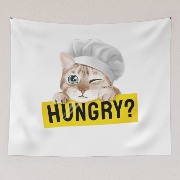 Item preview, Chef hungry cat designed and sold by Ademirdesign.